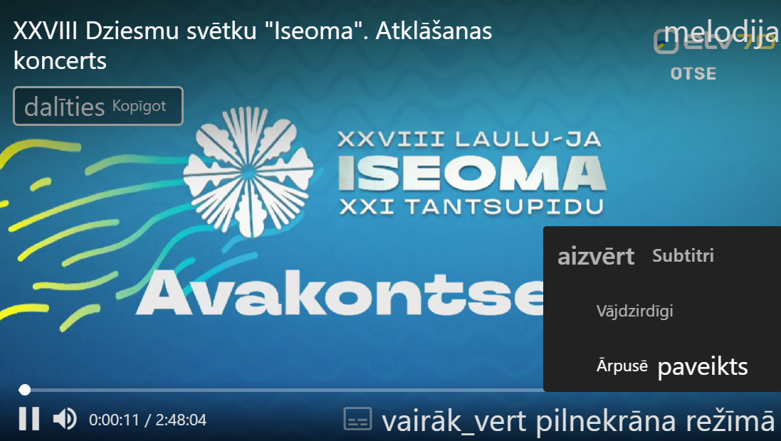 ekrāns ar titriem
