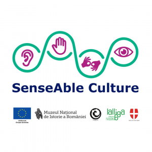 logo ar uzrakstu Sensable zemāk Eiropas savienības logo un pārējo partneru