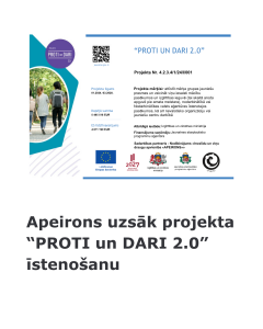 grafiskais attēls un uzraksts: Apeirons uzsāk projekta “PROTI un DARI 2.0” īstenošanu